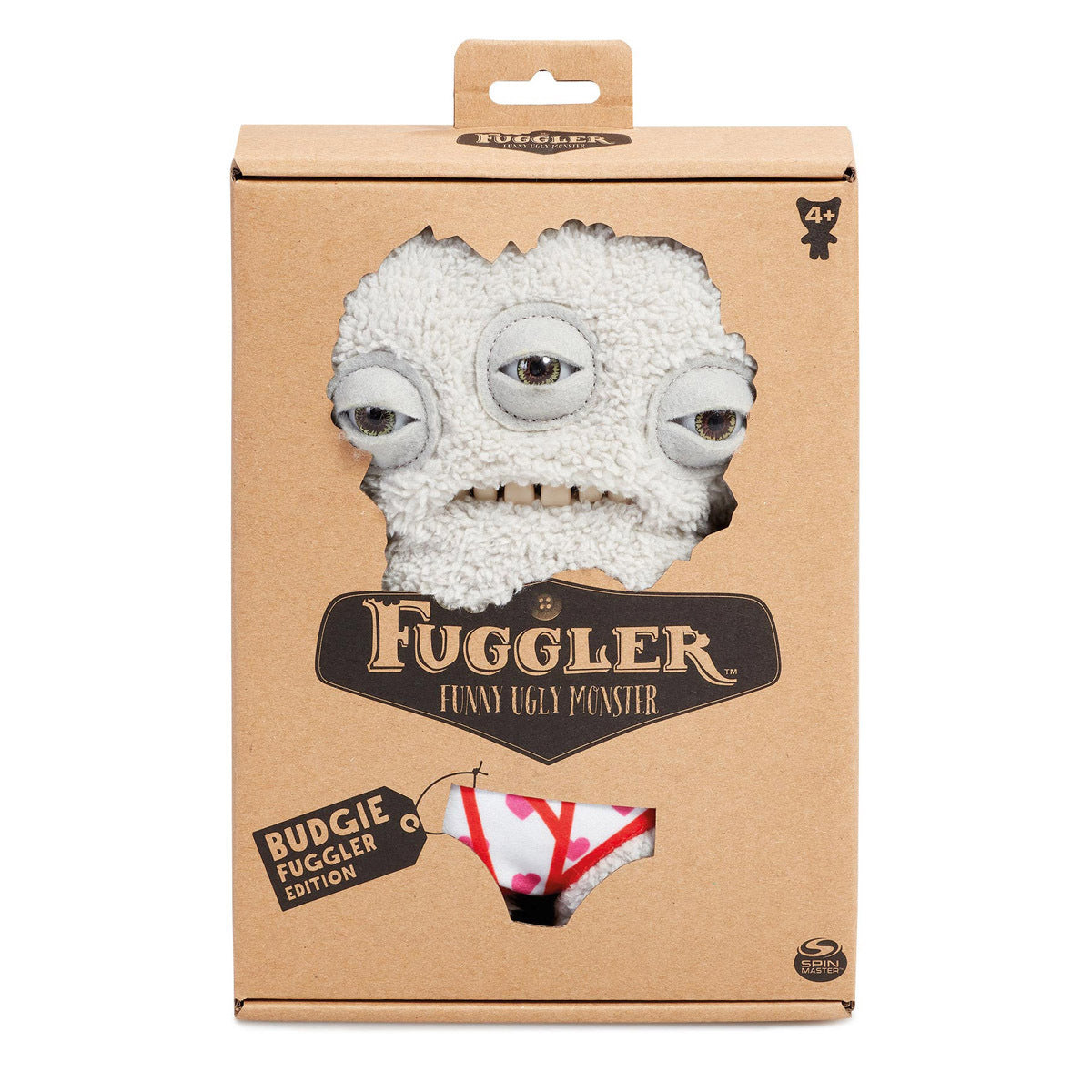 Fuggler 22cm Funny Ugly Monster - Budgie Fuggler Annoyed Alien (Grey) Soft Toy