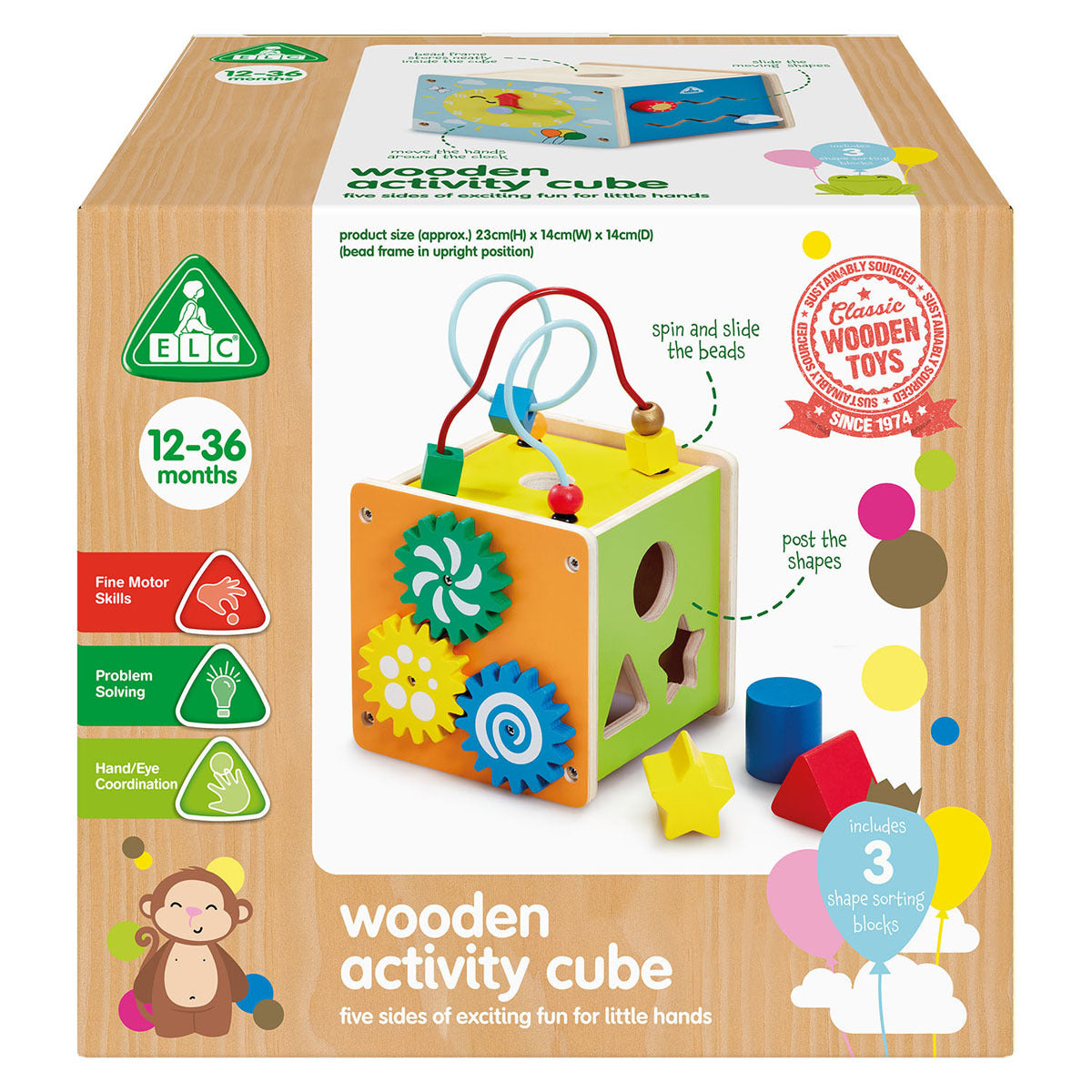 Early Learning Centre Wooden Activity Cube – The Entertainer Pakistan