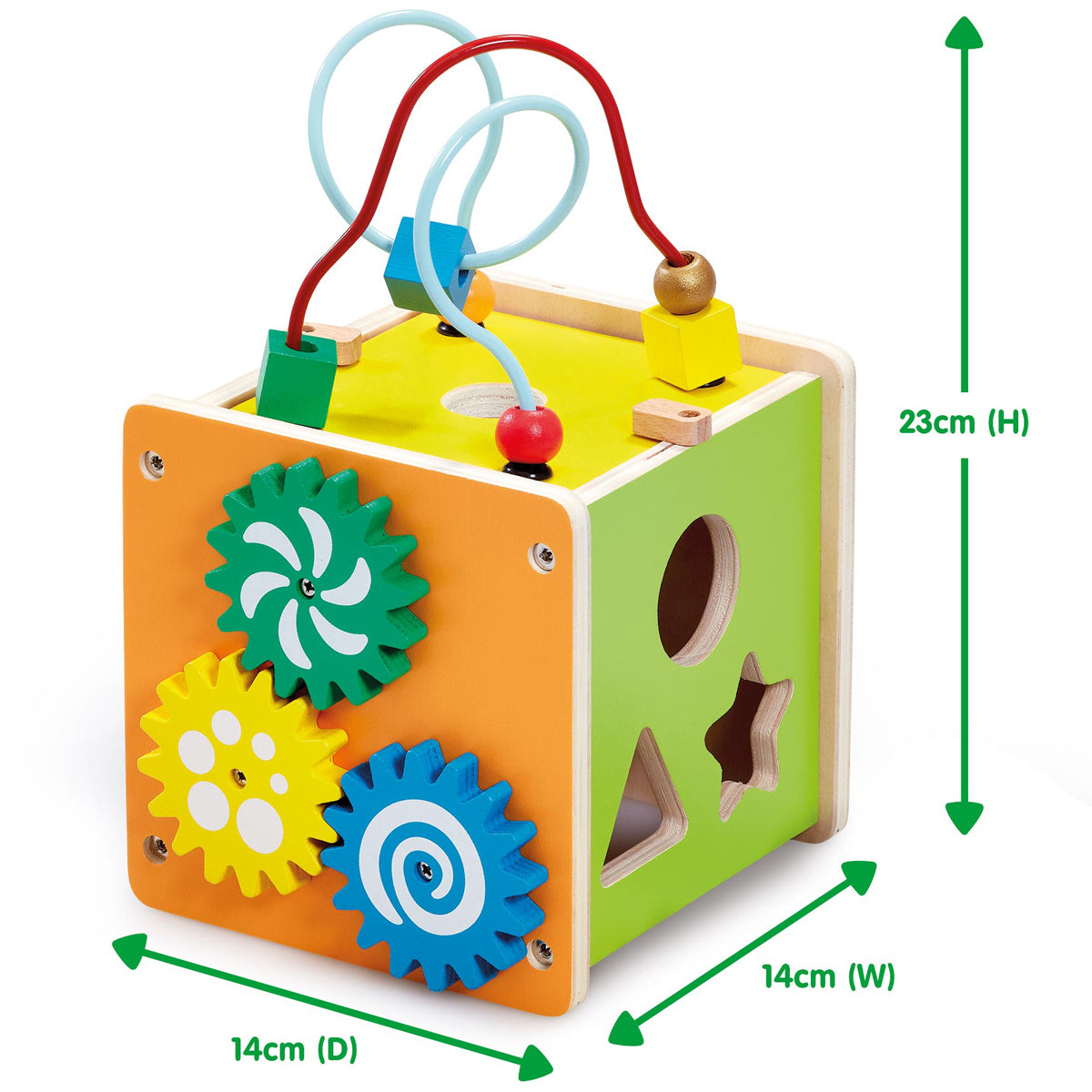 Early Learning Centre Wooden Activity Cube – The Entertainer Pakistan