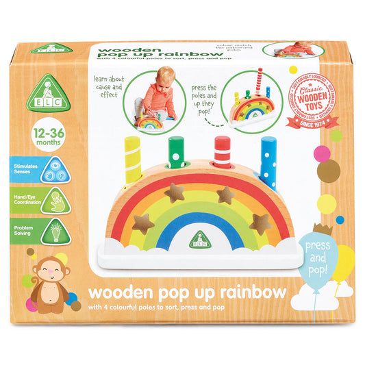 Early Learning Centre Wooden Pop Up Rainbow