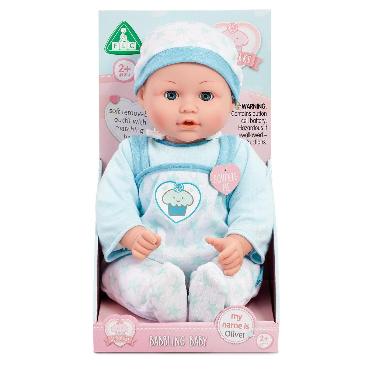 Cupcake Babbling Baby Oliver Doll