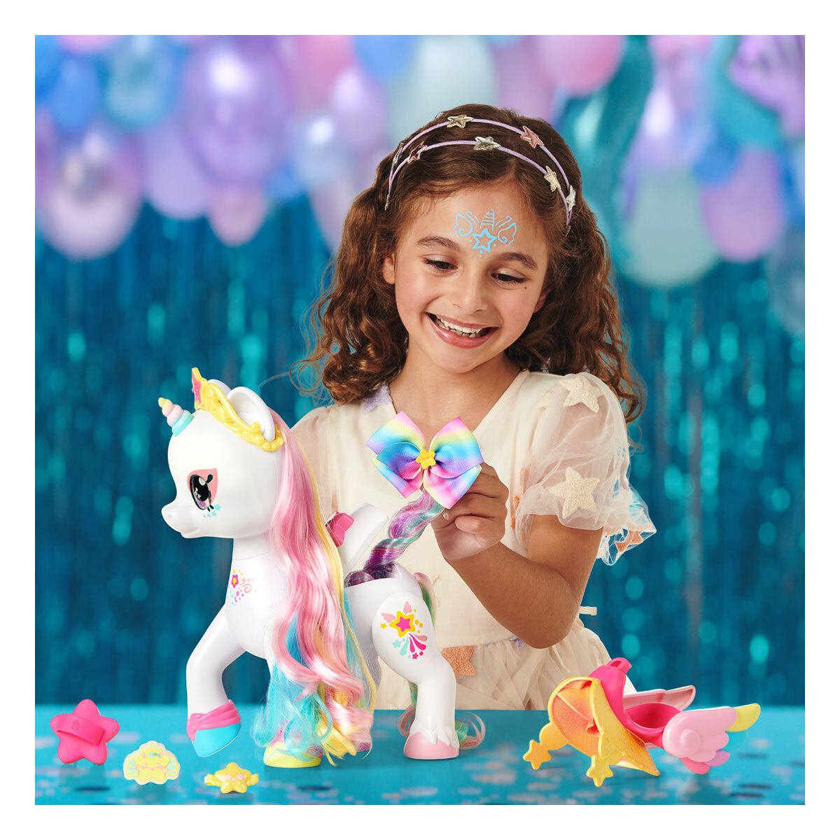 Kindi Kids Dress Up Magic Secret Saddle Unicorn Rainbow Star