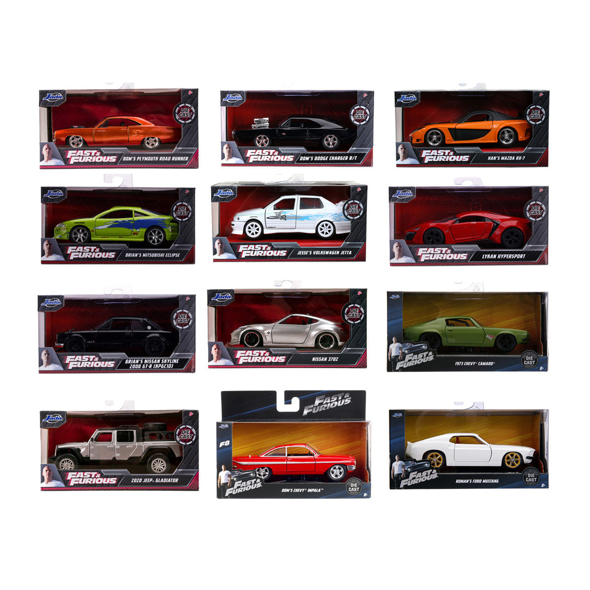 Jada Fast and Furious 1:32 Diecast Car (Styles Vary)