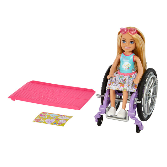 Barbie Chelsea Wheelchair Doll with Blonde Hair