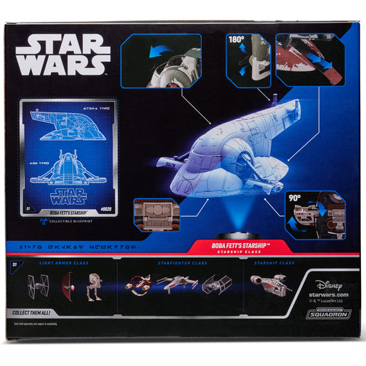 Star Wars 7 Micro Galaxy Squadron - Boba Fett??tarship Vehicle and Figures