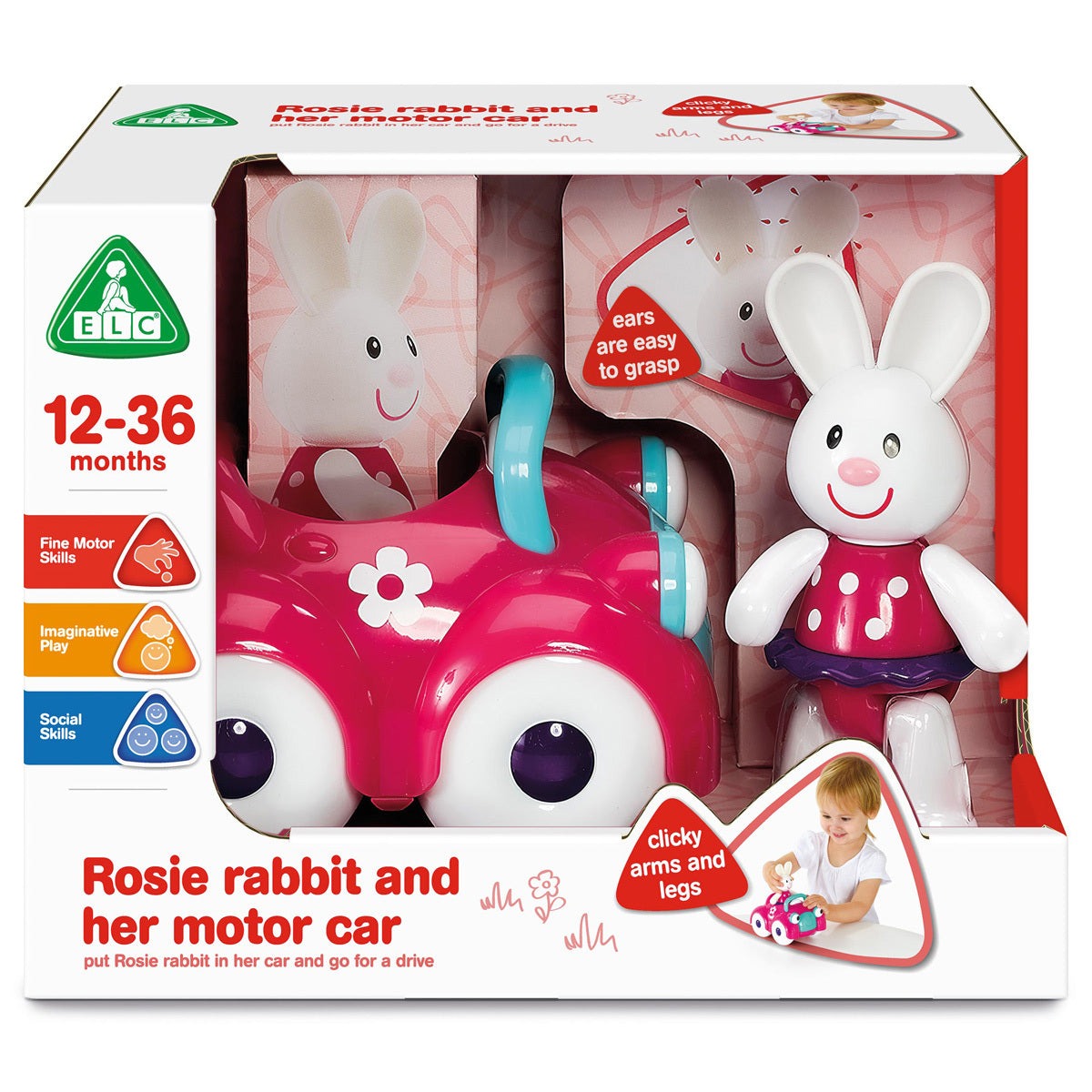 Early Learning Centre Rosie Rabbit And Her Motor Car – The Entertainer ...