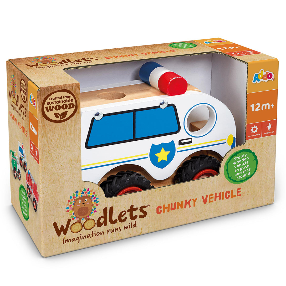 Woodlets Chunky Vehicles (Styles Vary - One Supplied)