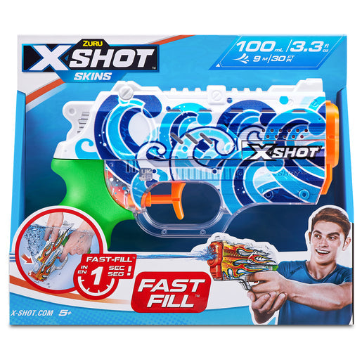 X-Shot Water Fast-Fill Skins - Nano Water Blaster (Styles Vary)