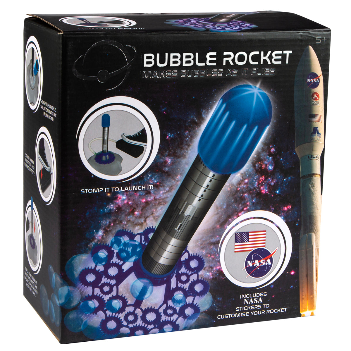 Bubslor Racket NASA Bubble Rocket Set – The Entertainer Pakistan