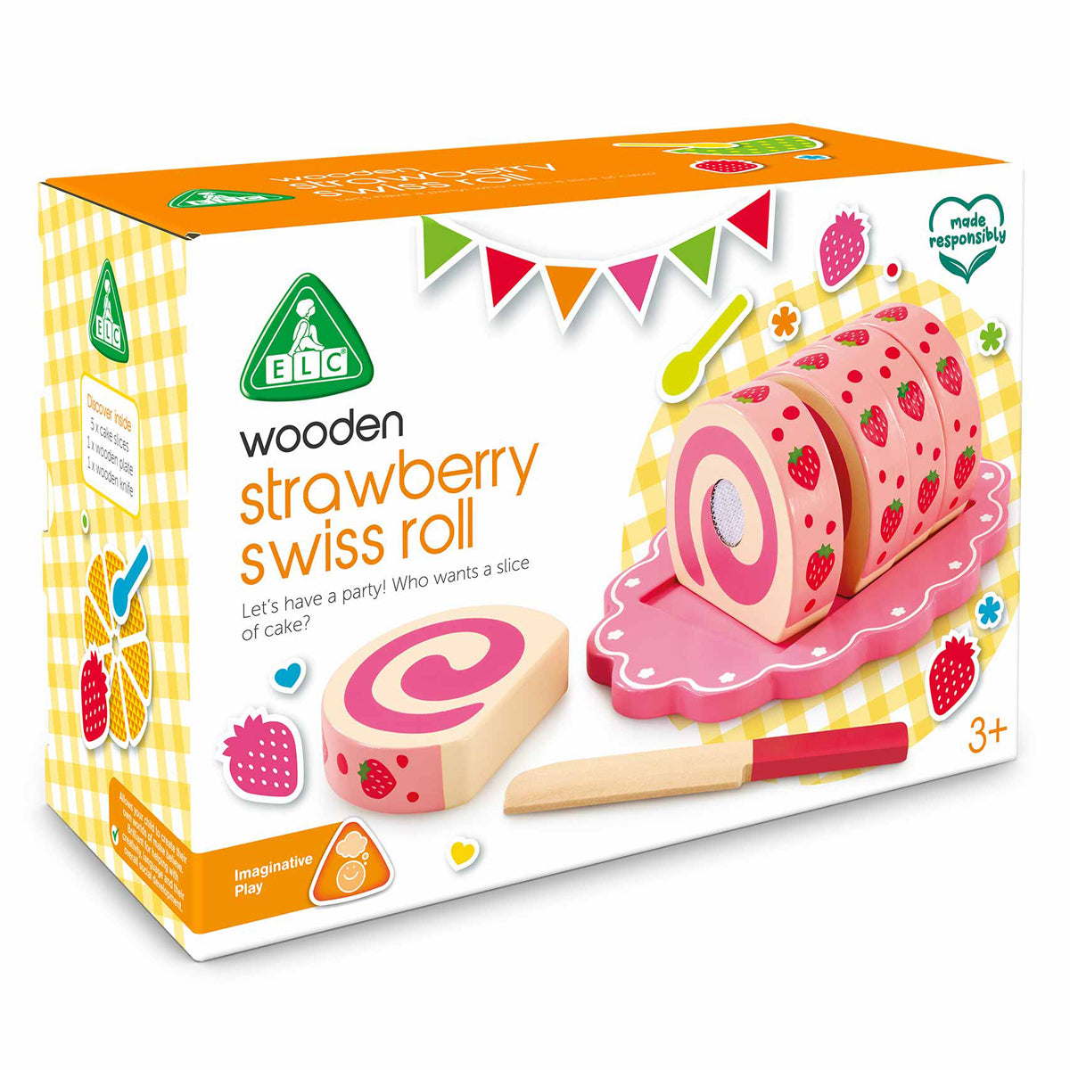 Early Learning Centre Wooden Strawberry Swiss Roll The Entertainer Pakistan