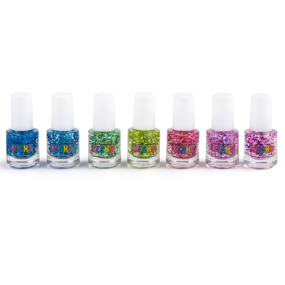 Kesho Rainbow Glitter Nail Polish Set