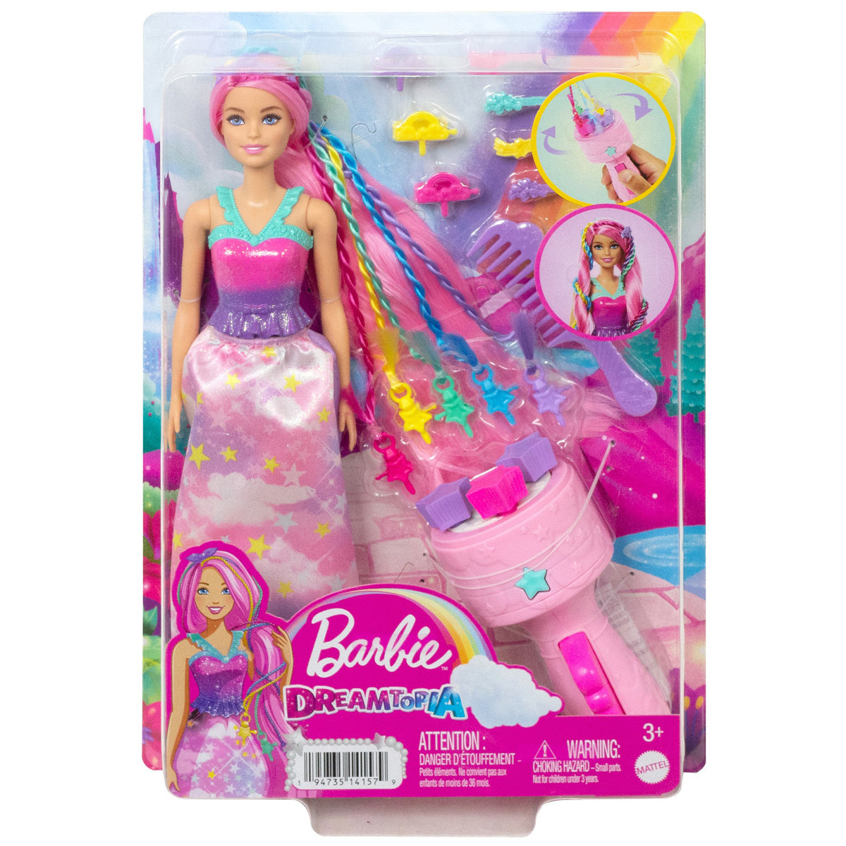 Barbie Dreamtopia Twist ‘n Style Pink Doll