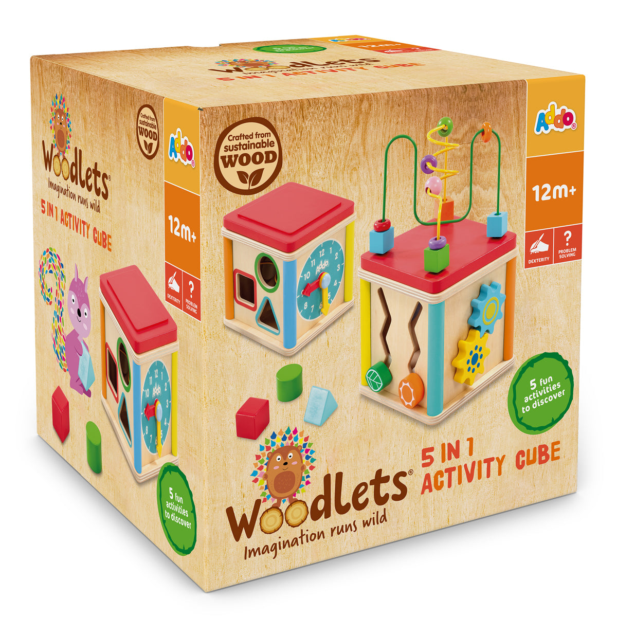 Woodlets 5-in-1 Activity Cube