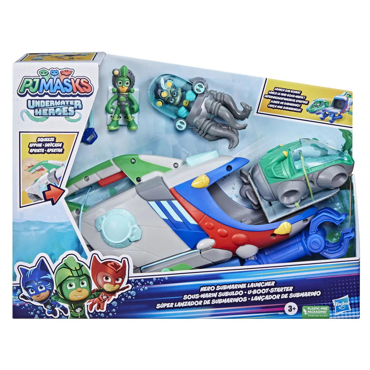 PJ Masks Underwater Heroes Hero Submarine Launcher Playset The