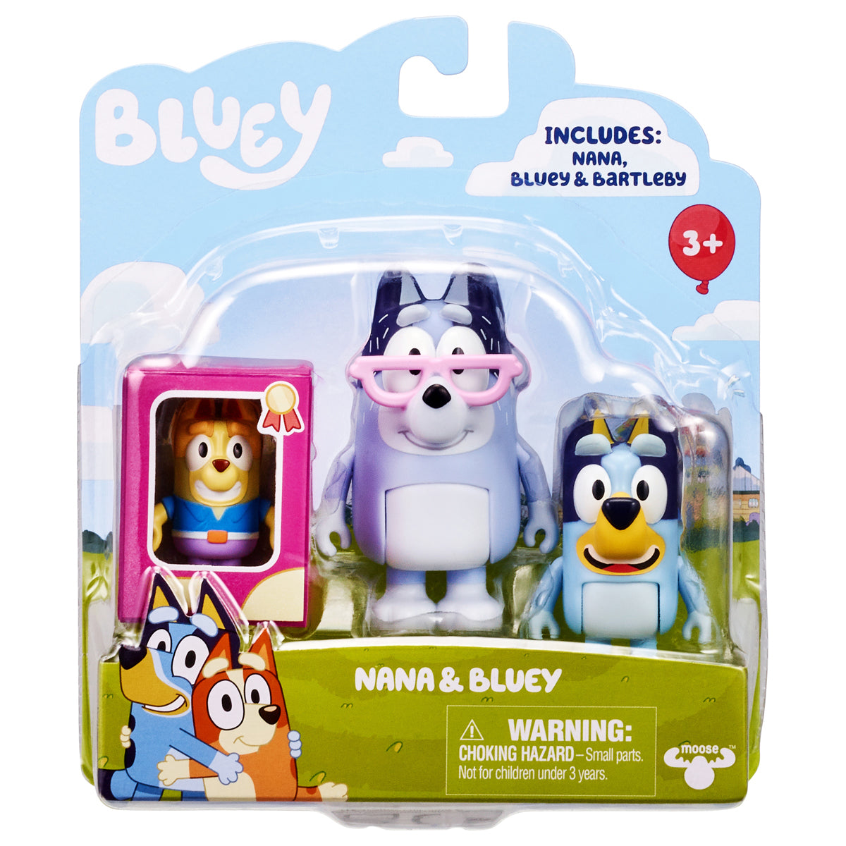 Bluey - Nana Bluey and Bartleby 3 Figure Set