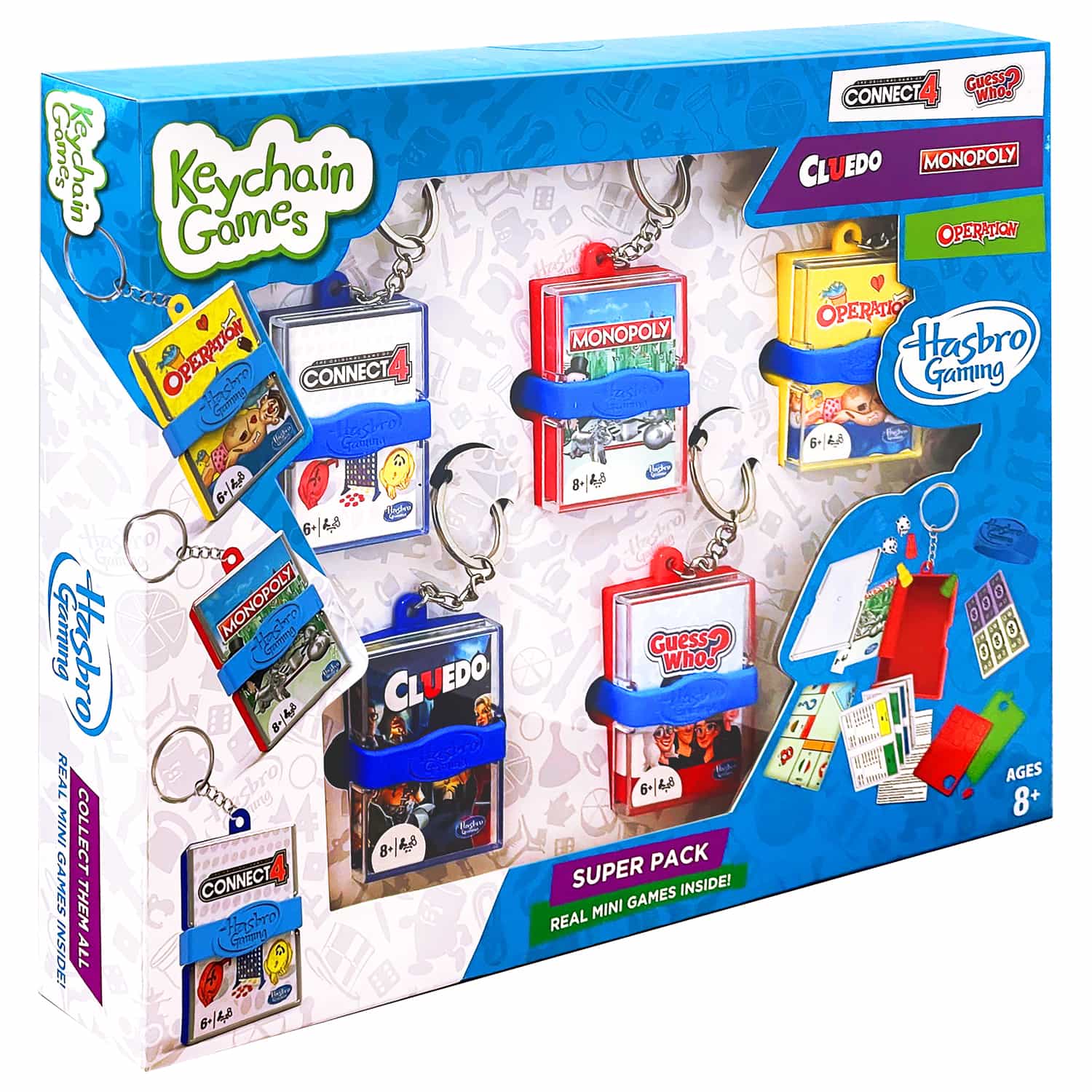 Key Chain Game Android Hasbro Keychain Games Super Pack 5pk – The Entertainer Pakistan