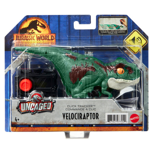 Jurassic World Dominion Uncaged - Click Tracker Velociraptor Dinosaur