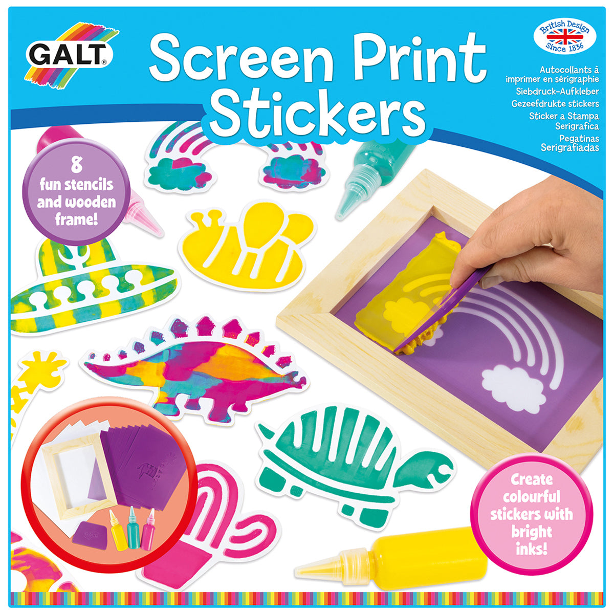 Screenprint Sticker Galt Screen Print Stickers Craft Set – The Entertainer Pakistan