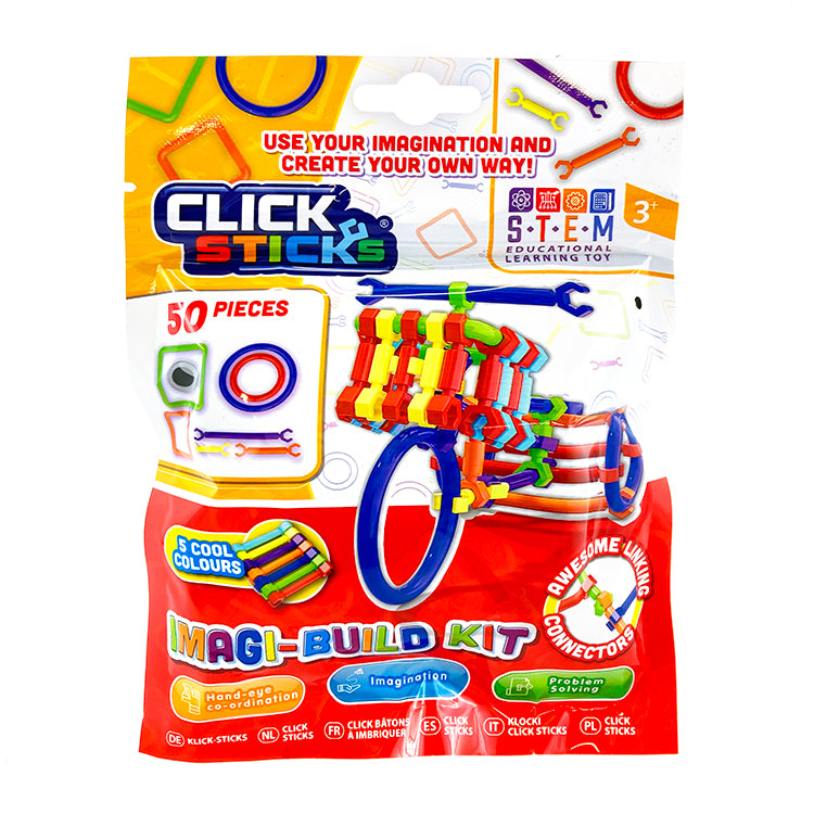 Graphix Click Sticks Click Sticks 50 Piece Build Kit – The Entertainer Pakistan