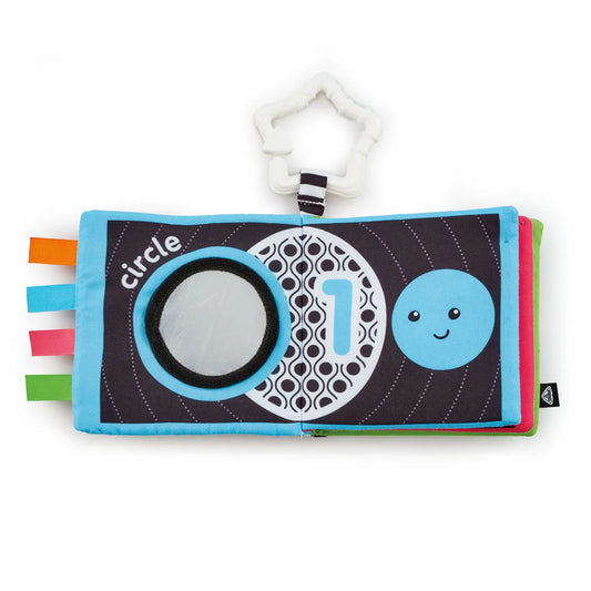 Early Learning Centre Black & White Baby Book Sensory Pram Toy