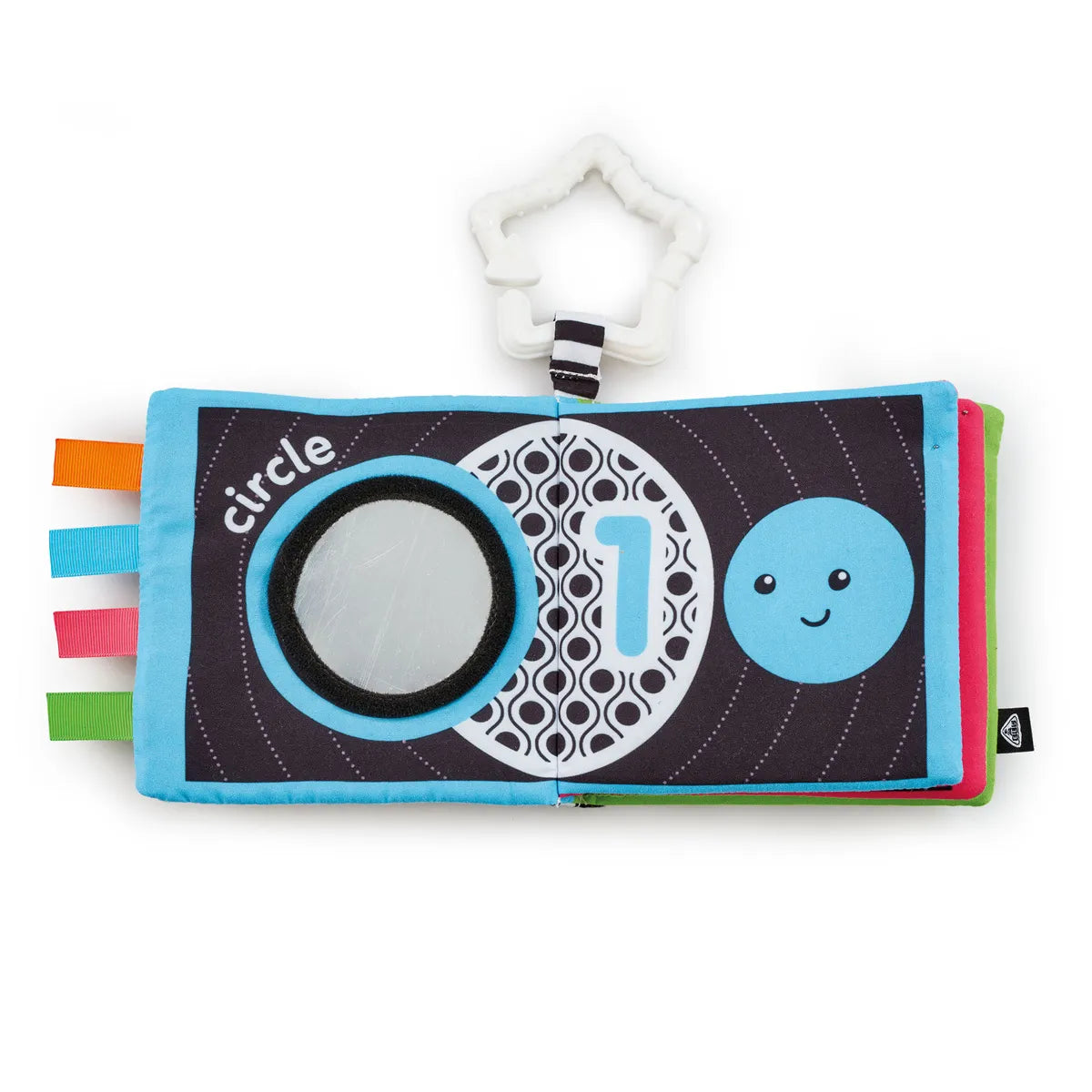 Early Learning Centre Black & White Baby Book Sensory Pram Toy