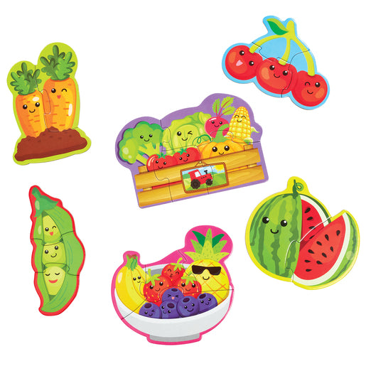 Early Learning Centre Fruit and Vegetable 6 in 1 Jigsaw Puzzles