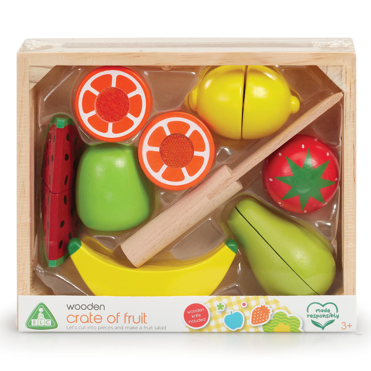 Early Learning Centre Wooden Cut and Play Fruit Playset