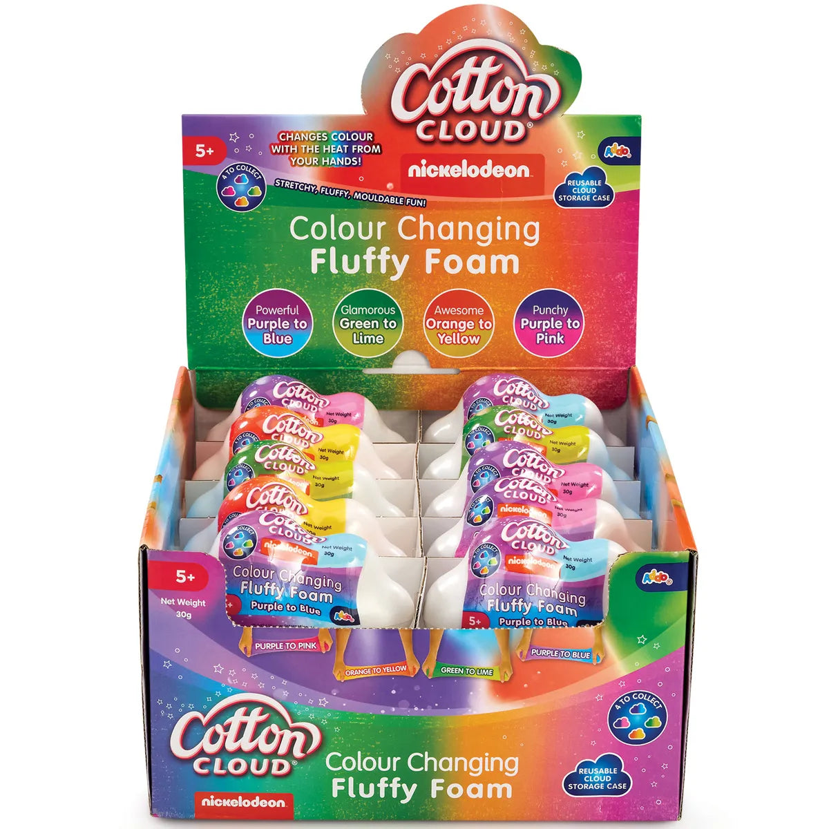 Nickelodeon Cotton Cloud Colour Changing Fluffy Foam (Styles Vary)