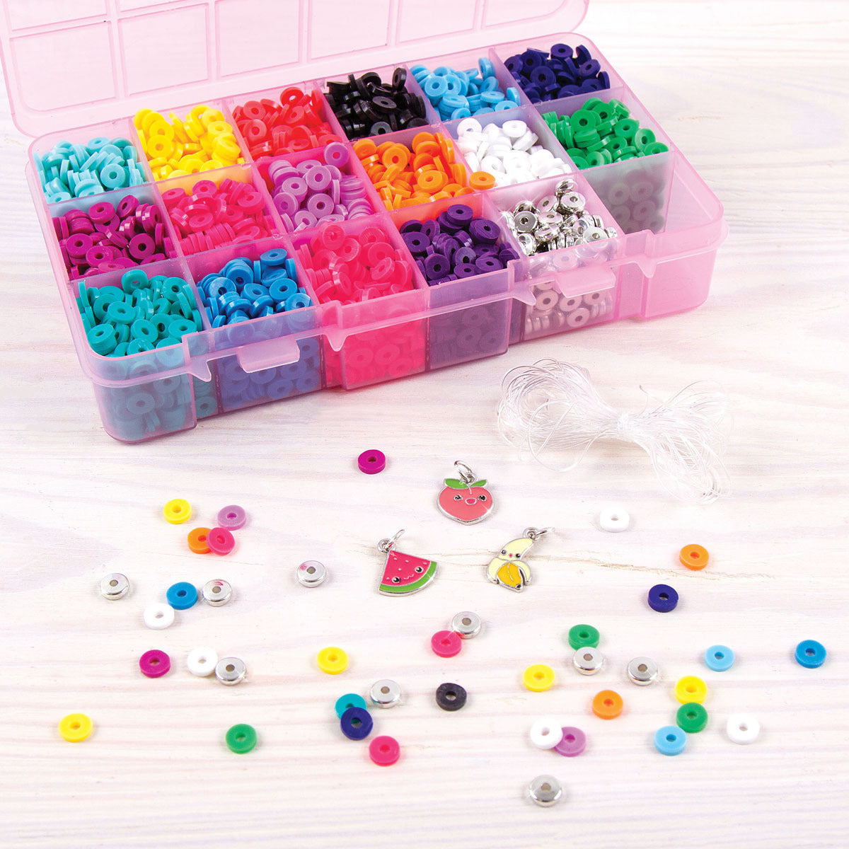 Make It Real Heishi Beads Case Craft Set