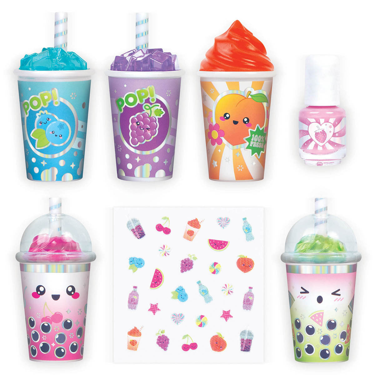 Make It Real Fruity Beauty Cosmetics Vending Machine Craft Set