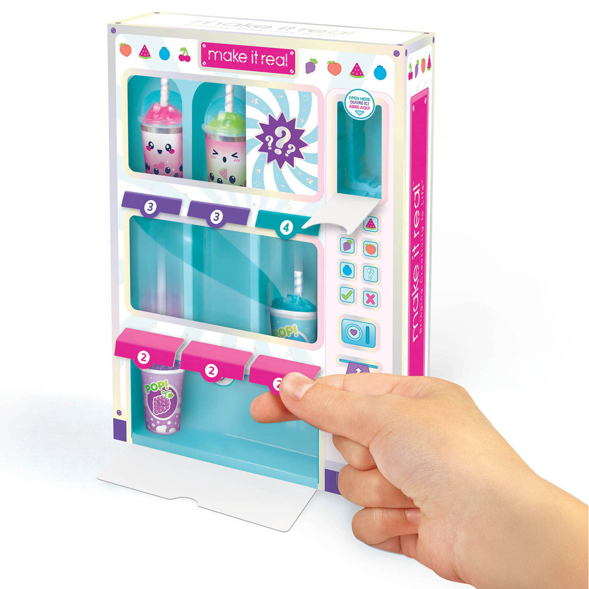 Make It Real Fruity Beauty Cosmetics Vending Machine Craft Set