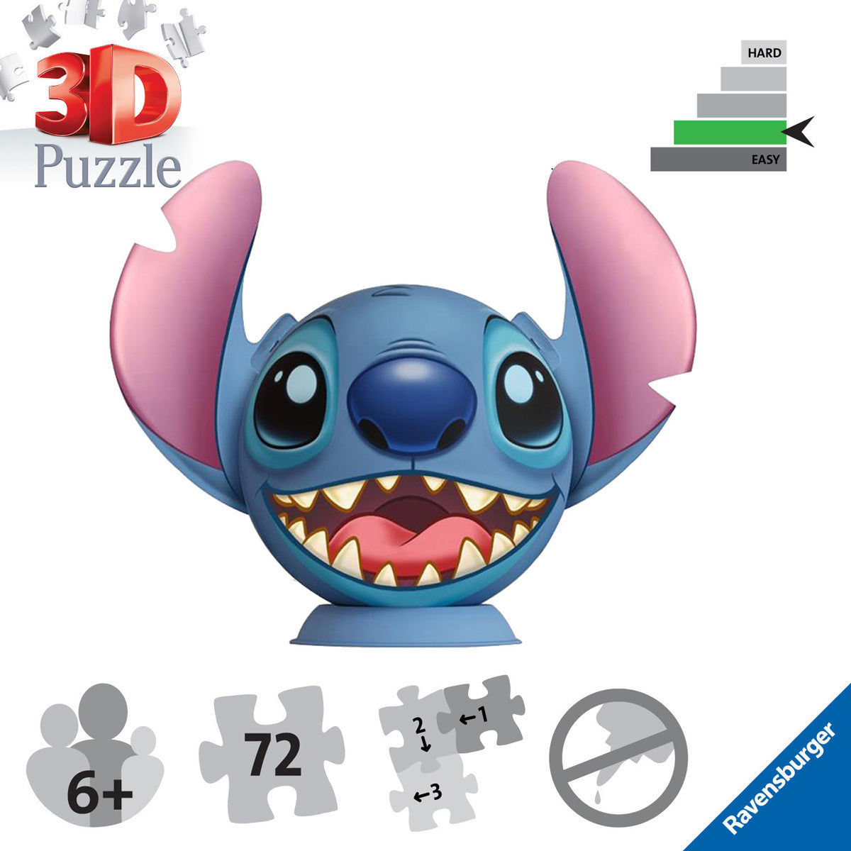 Ravensburger Disney Lilo & Stitch 3D Jigsaw Puzzle 72 Pieces – The ...