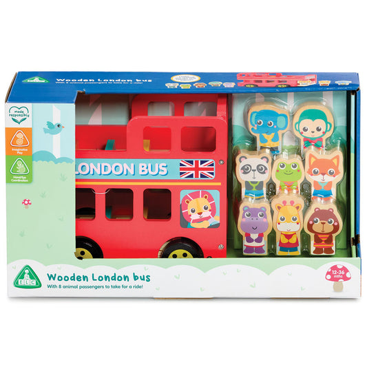 Early Learning Centre Wooden London Bus Playset
