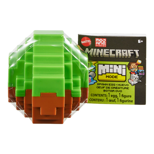 Minecraft Mini Mode Spawn Egg and Figure (Styles Vary)