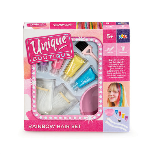 Unique Boutique Rainbow Hair Craft Set