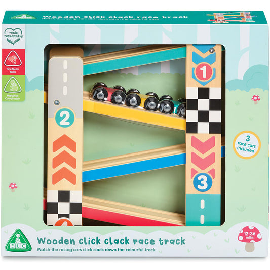 Early Learning Centre Wooden Click Clack Race Track