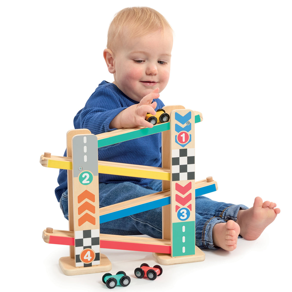 Early Learning Centre Wooden Click Clack Race Track
