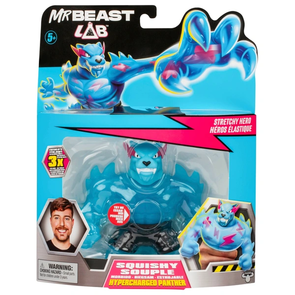 MrBeast Lab Stretchy Hero Hypercharged Panther Figure