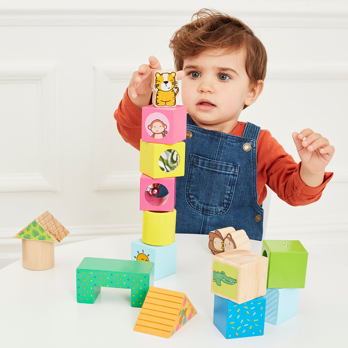 Early Learning Centre Wooden Activity Blocks Playset