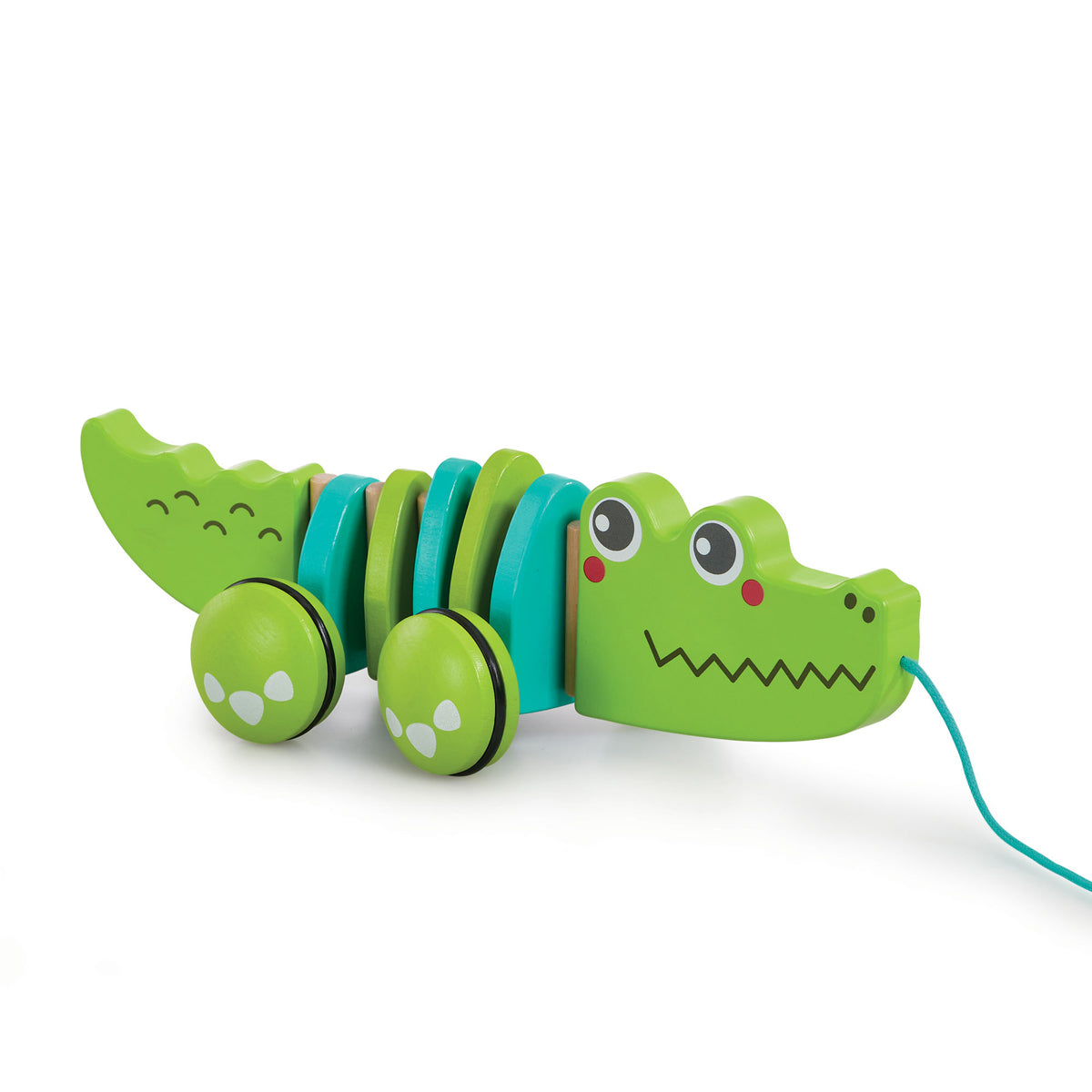 Early Learning Centre Wooden Pull Along Crocodile Activity Toy