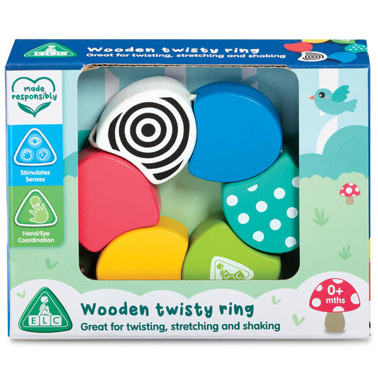 Early Learning Centre Wooden Twisty Ring Sensory Toy