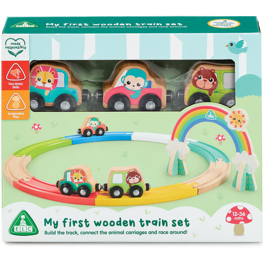 Early Learning Centre Wooden Animal Train Set