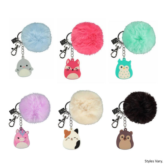 Original Squishmallows PomPom 8cm Keychain (Styles Vary)
