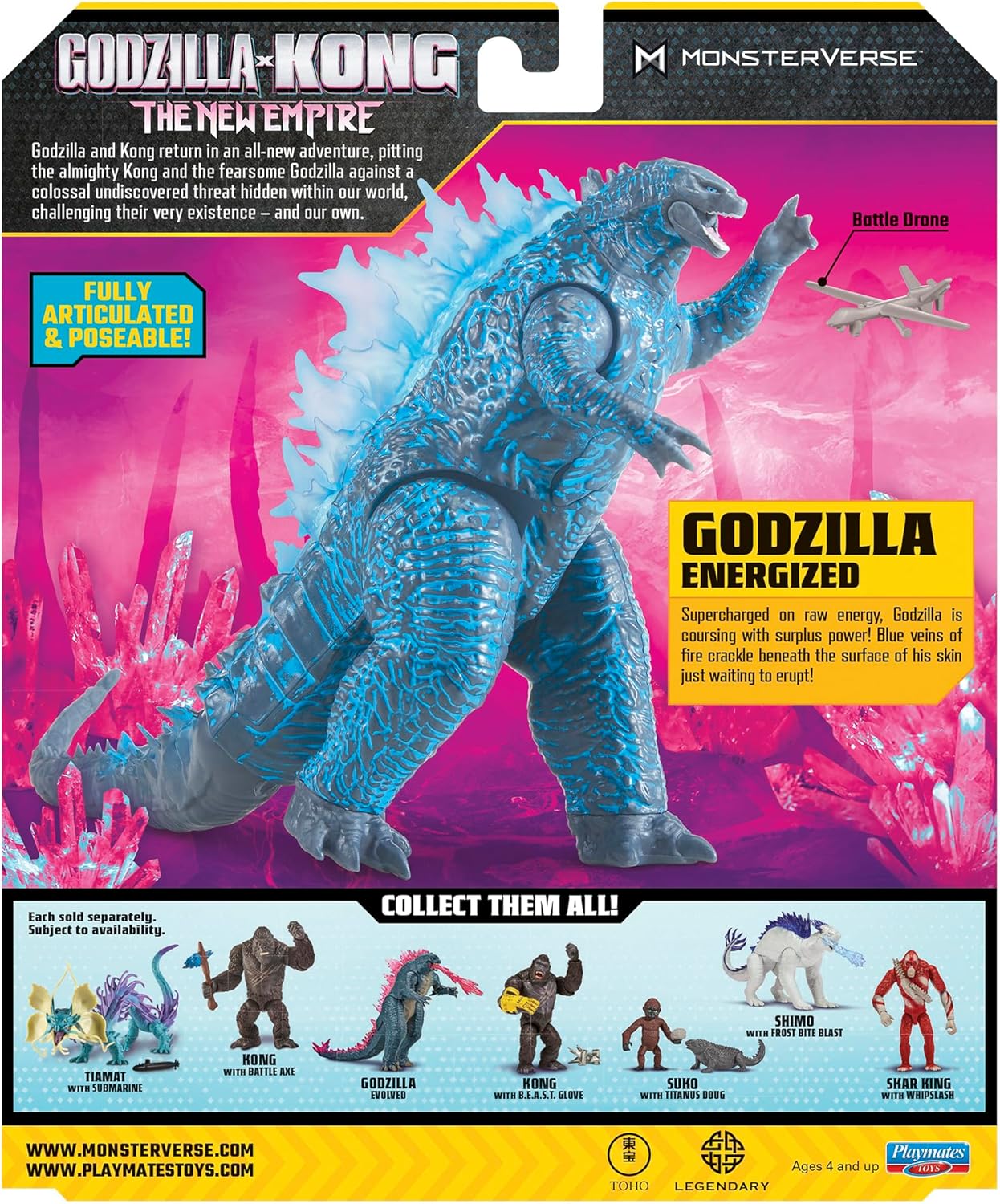 Godzilla x Kong The New Empire Godzilla Energized 15cm Action Figure