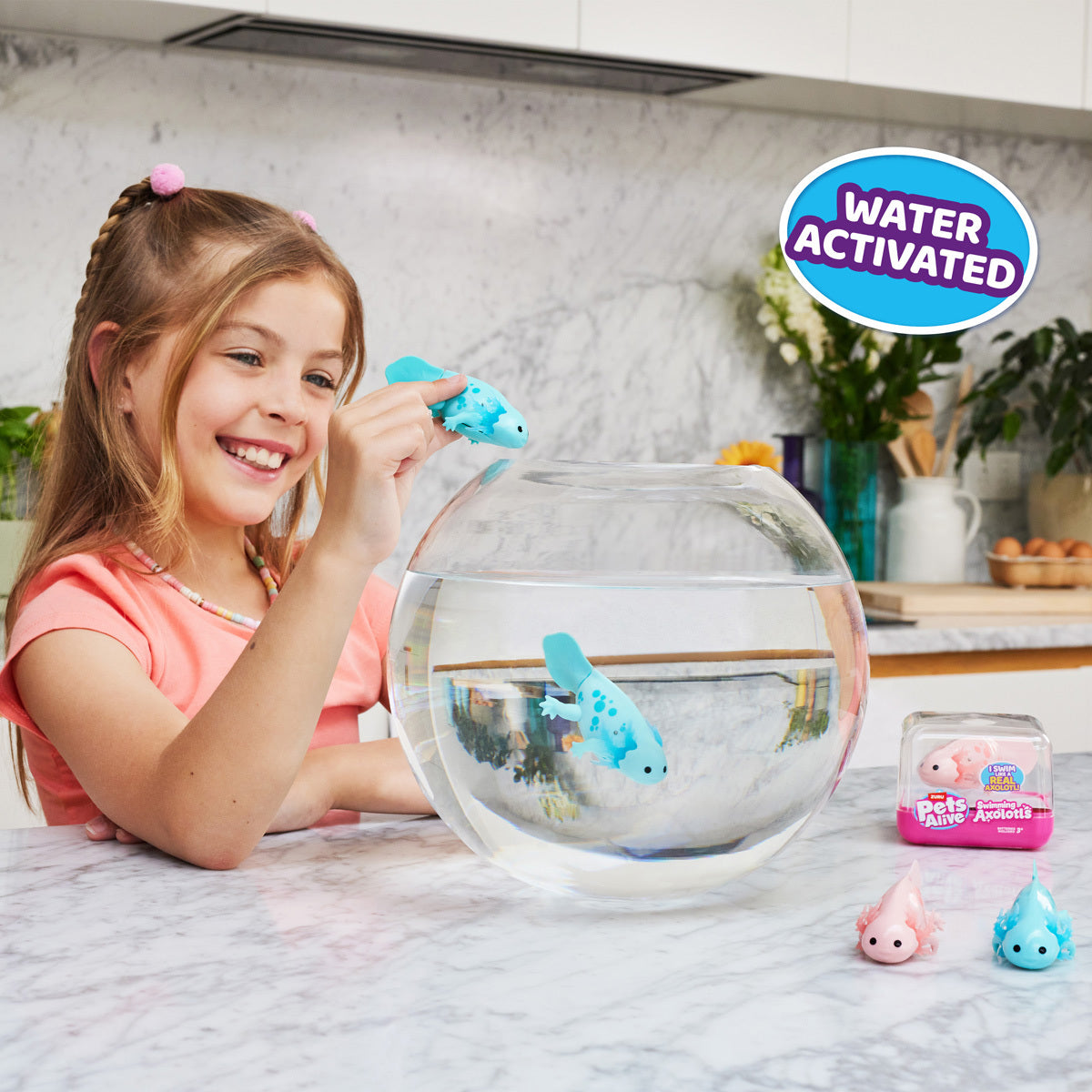 Pets Alive Swimming Axolotl Electronic Pet by ZURU (Styles Vary)