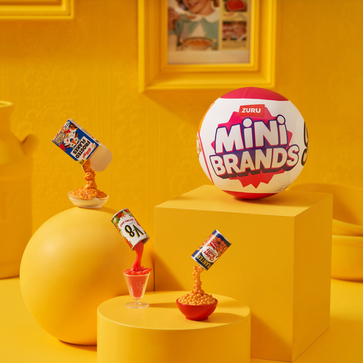 Mini Brands Retro Capsule 4 Pack by ZURU (Styles Vary)