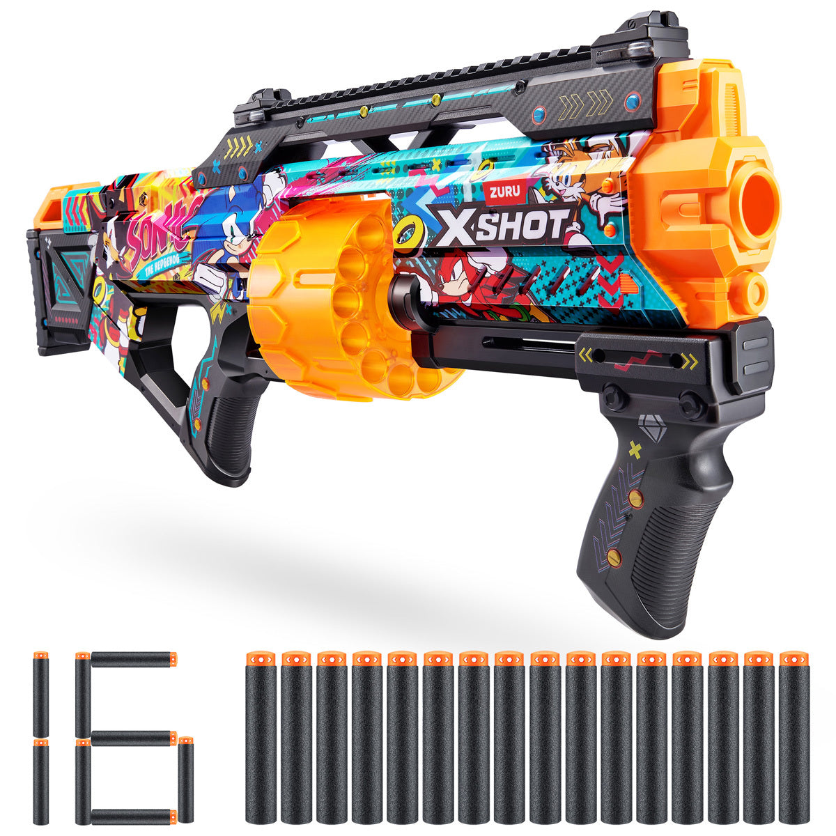 X-Shot Skins Last Stand Sonic the Hedgehog Hyper Spike Blaster - 27M Range