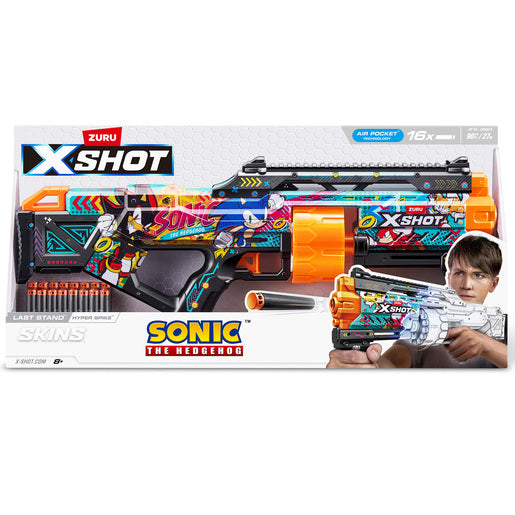 X-Shot Skins Last Stand Sonic the Hedgehog Hyper Spike Blaster - 27M Range