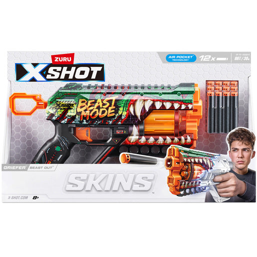 X-Shot Skins Griefer Blaster (Styles Vary) - 27M Range