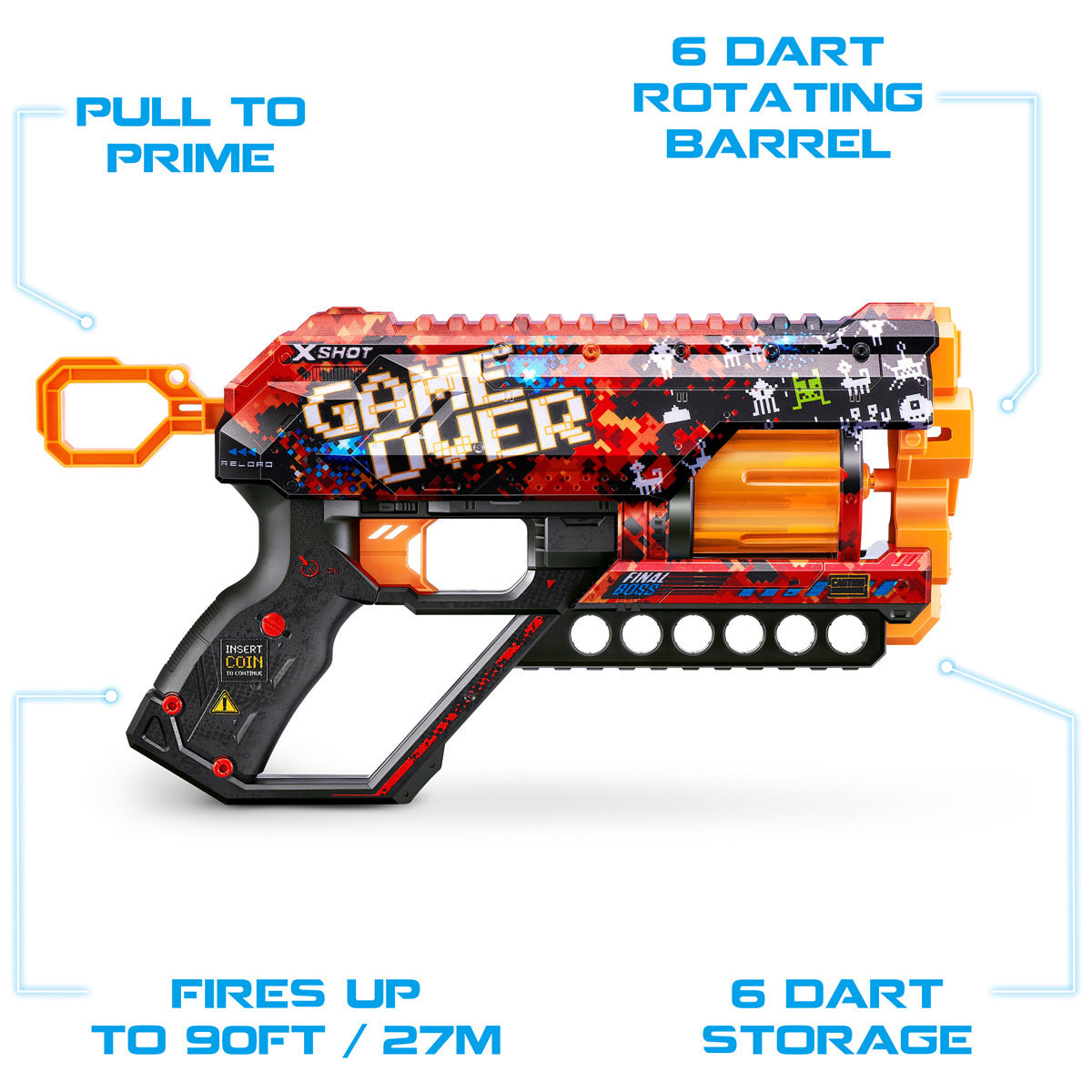 X-Shot Skins Griefer Blaster (Styles Vary) - 27M Range